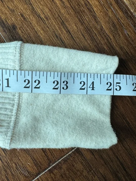 aerie Ribbed Henley Long Sleeve Top — Cream Size M - Picture 8 of 10